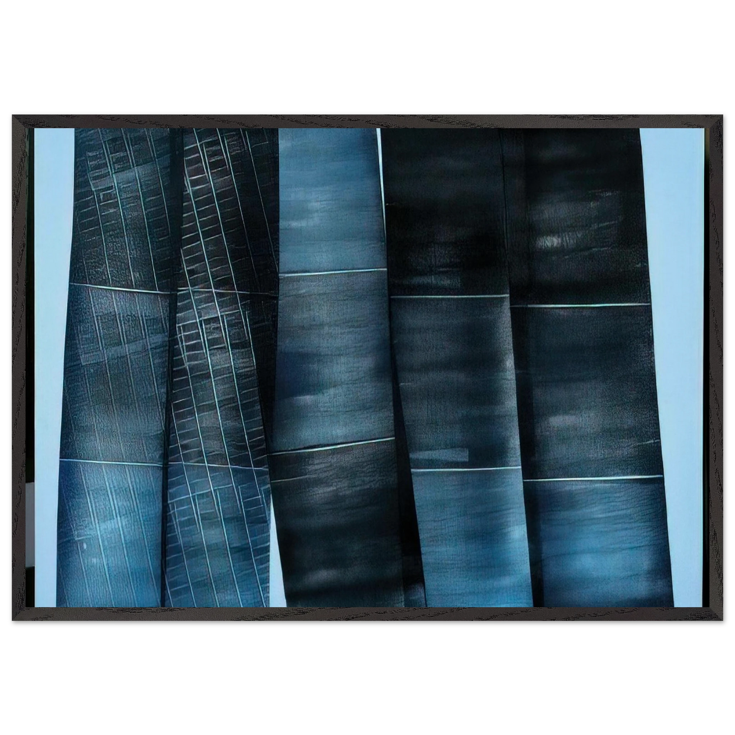 Untitled - 1976 N4 - Hans Hartung Framed Art Print – Black Wooden Frame - Default Title - -Framed Art Print