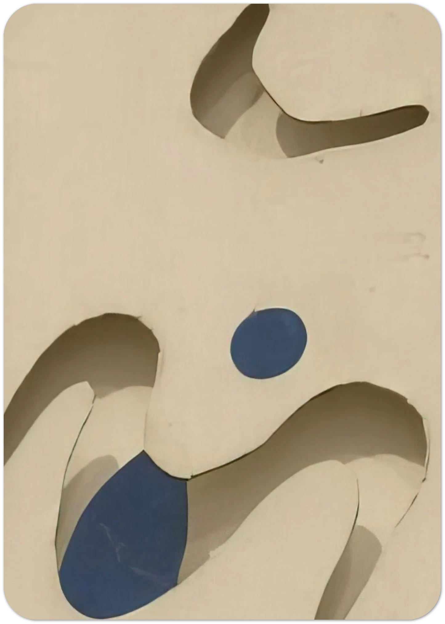 Moustaches By Jean Arp Pack of 10 Post Cards | Jean Arp Post Cards | A6 (10.5 x 14.8 cm) - 4.1 x 5.8 inches