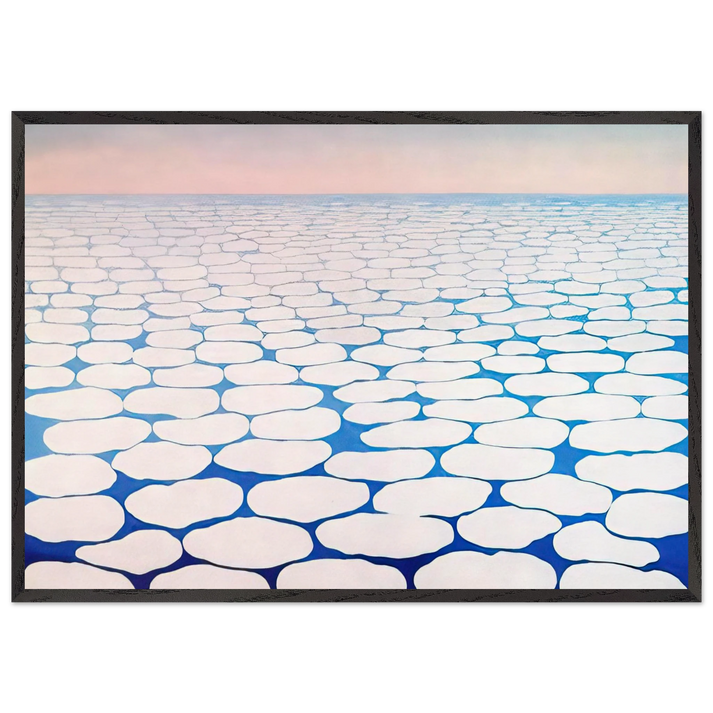 Sky above clouds III - Georgia OKeeffe 70x100 cm / 28x40 inches Framed Art Print – Black Wooden Frame