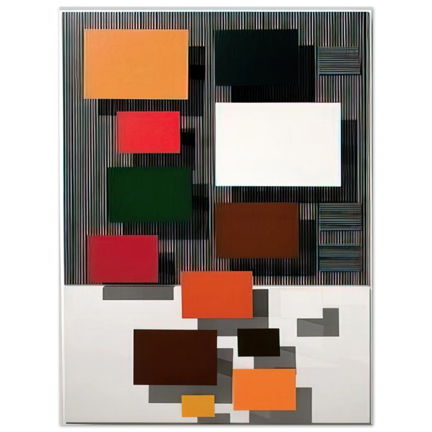 Jesus Rafael Soto - VIBRATION SUPERIEURE 1998 Fine Art Poster - Default Title