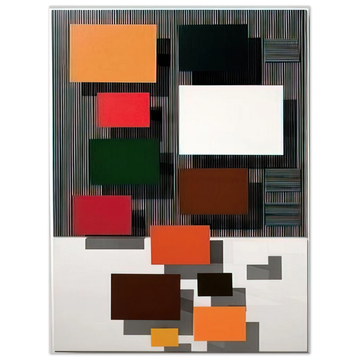 Jesus Rafael Soto - VIBRATION SUPERIEURE 1998 75x100 cm / 30x40inches Fine Art Poster