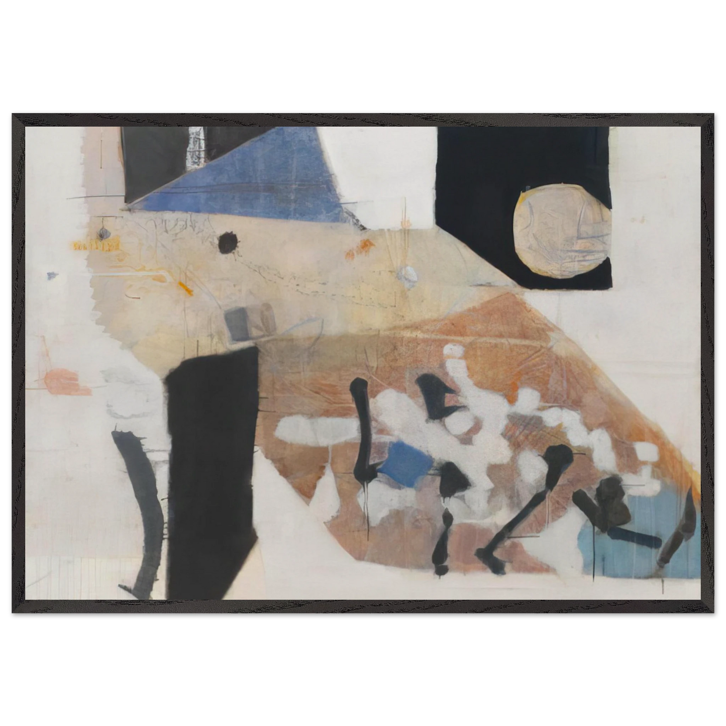 Solstice - 1954 - Kenzo Okada Framed Art Print – Black Wooden Frame - Default Title - -Framed Art Print