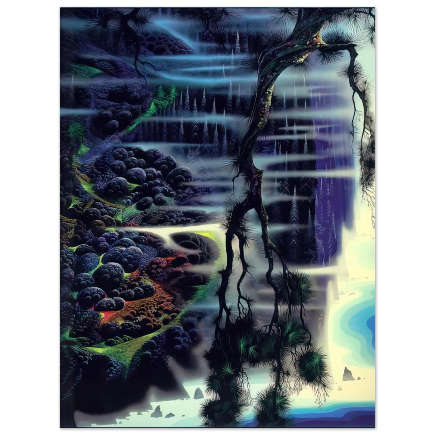 Eyvind Earle - Seaside Splendor Fine Art Poster - Default Title