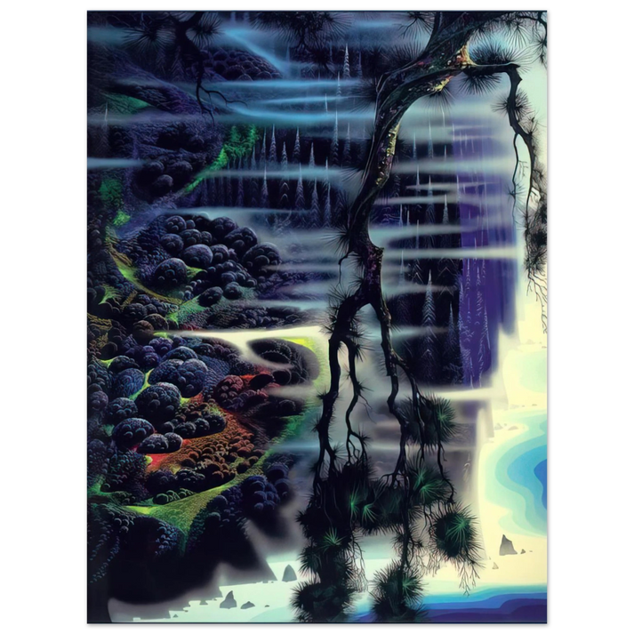 Eyvind Earle - Seaside Splendor 75x100 cm / 30x40inches Fine Art Poster