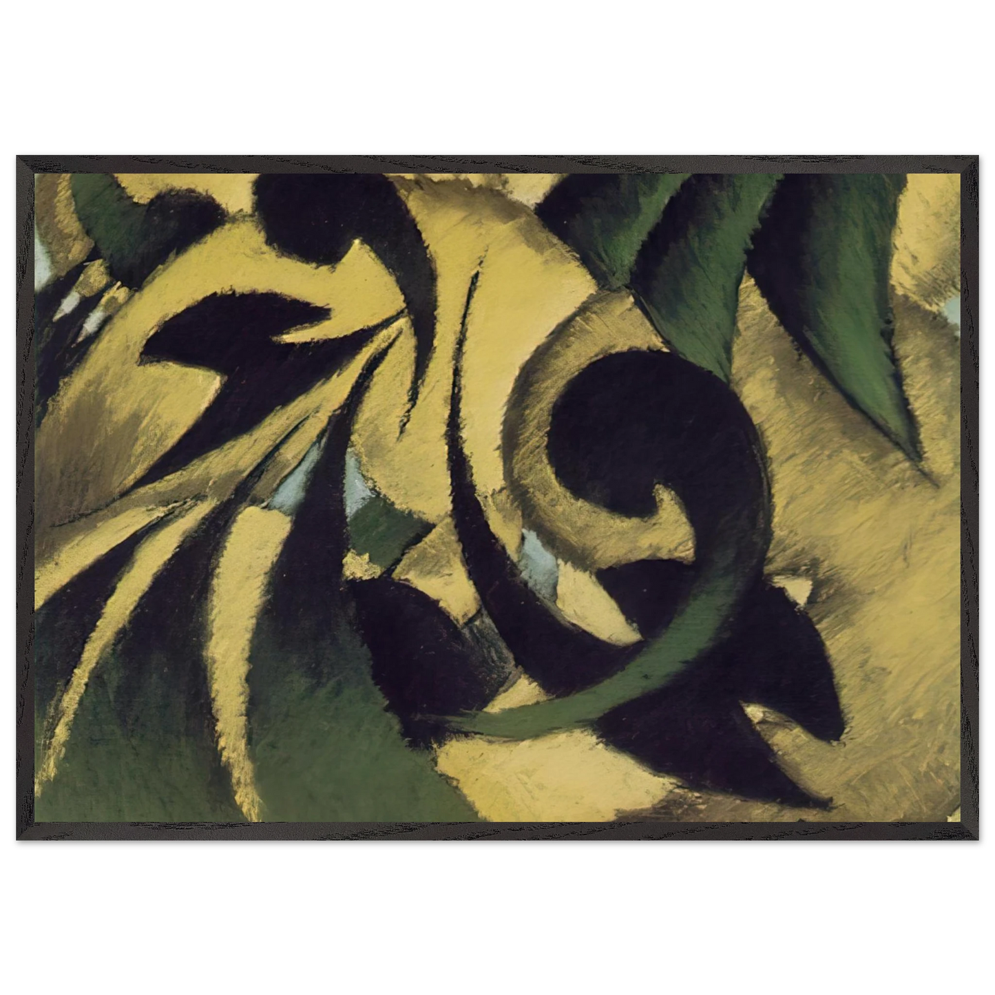 Nature Symbolized - 1911 - Arthur Dove 70x100 cm / 28x40 inches Framed Art Print – Black Wooden Frame