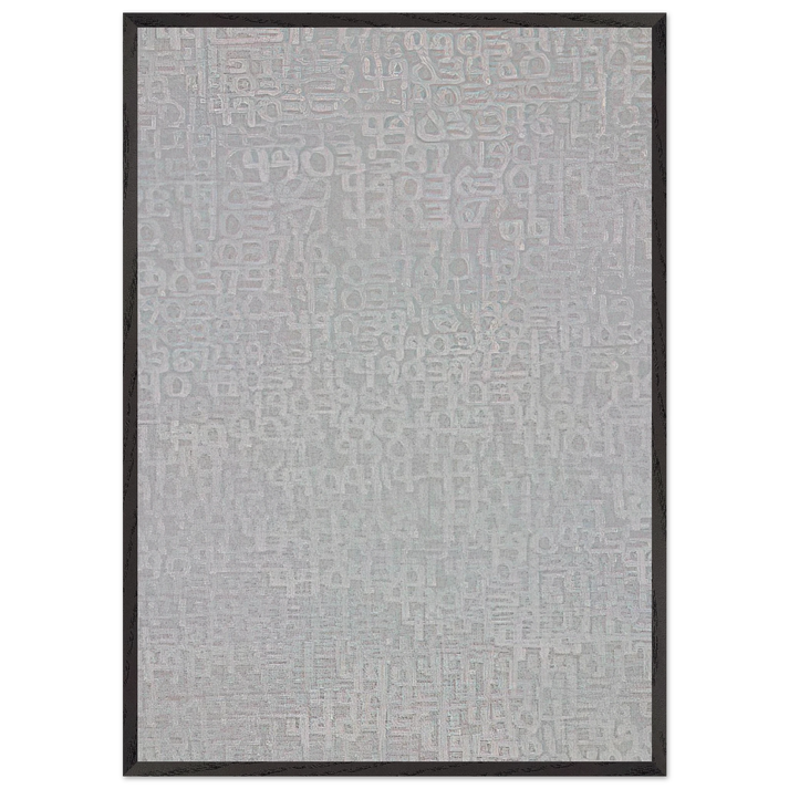 19651 - Detail 4894231 - 4914799 - Conceptual Art - Roman Opalka 70x100 cm / 28x40 inches Framed Art Print – Black Wooden Frame
