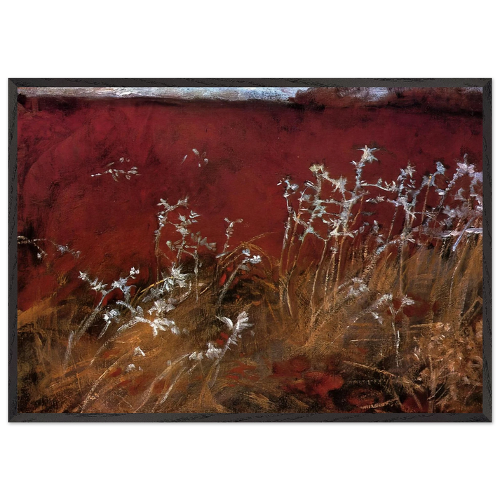 Thistles N1 - John Singer Sargent 70x100 cm / 28x40 inches Framed Art Print – Black Wooden Frame