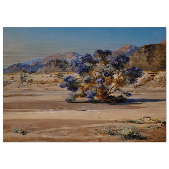 Smoketree - Post-Impressionism - Agnes Lawrence Pelton Brushed Aluminum Print - 70x100 cm / 28x40 inches | Agnes Lawrence Pelton Aluminum Print | Agnes Lawrence Pelton Prints