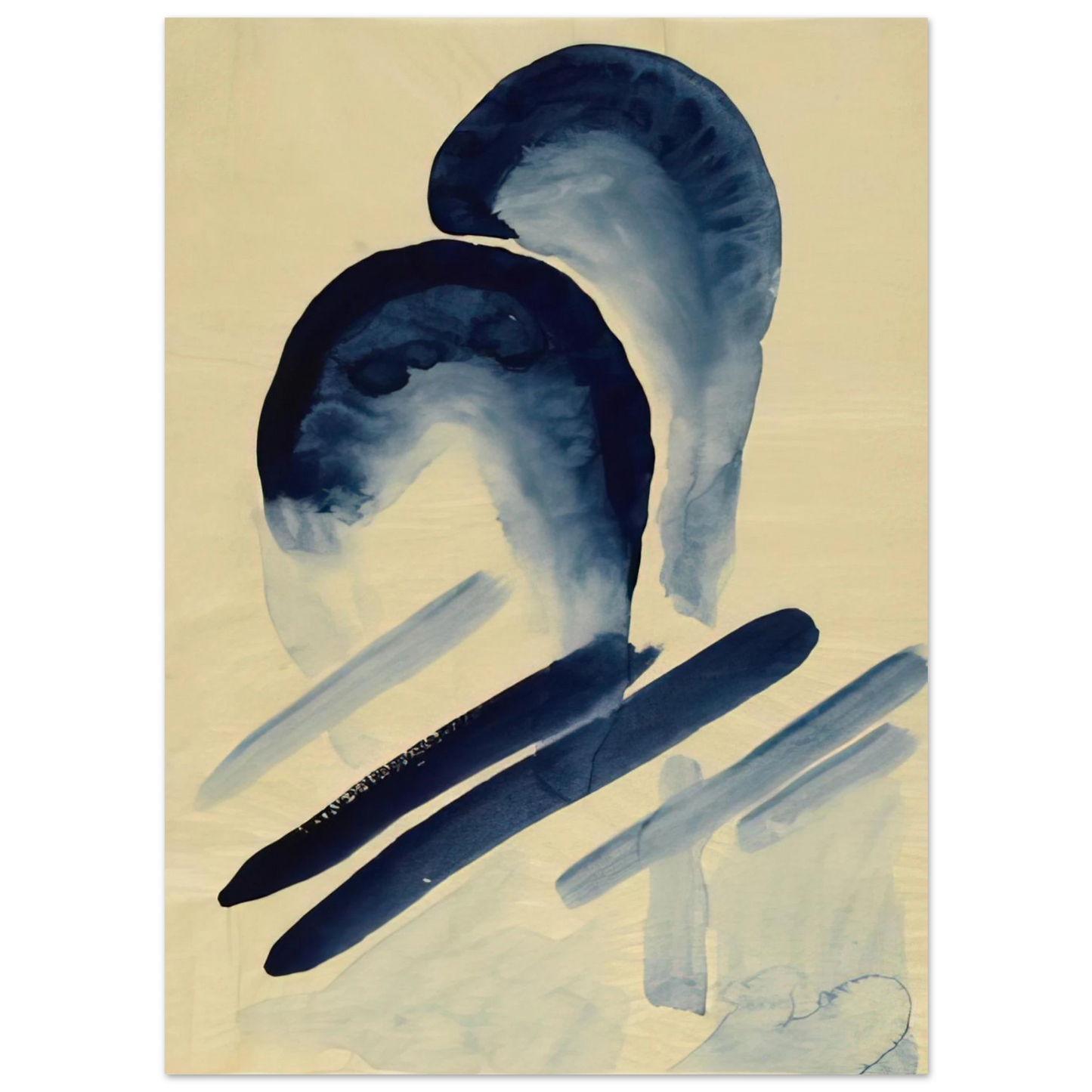 Georgia O'Keeffe - Blue-03 Fine Art Poster - 40x60 cm / 16x24 inches