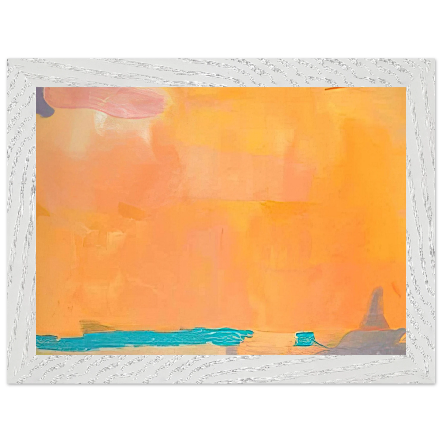 Helen Frankenthaler - Royal Fireworks - 1975 Wall art - A2 (42 x 59.4 cm) - Premium Wooden Framed Poster With Fine Art Paper - Black frame