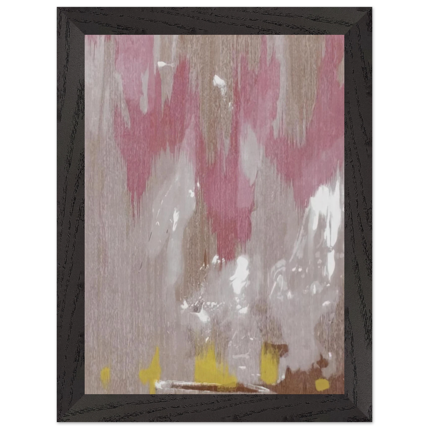 Helen Frankenthaler - Tales of Genji IV - 1998 Wall art - 30x45 cm / 12x18 inches - Premium Wooden Framed Poster With Fine Art Paper - Black frame