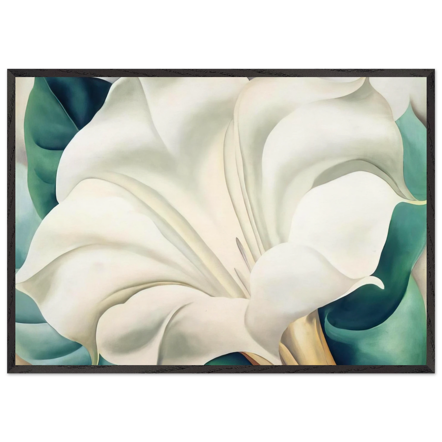 Jimson Weed 2 - Georgia OKeeffe 70x100 cm / 28x40 inches Framed Art Print – Black Wooden Frame