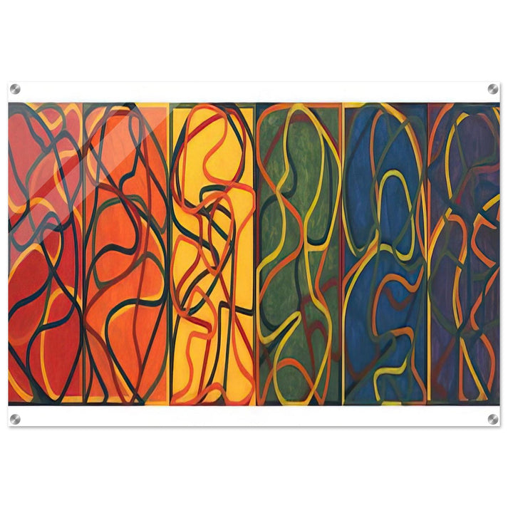 The Propitious Garden of Plane Image Version One - 2005 - Brice Marden Acrylic Print - 70x100 cm / 28x40″ inches | Brice Marden Wall Art | Brice Marden Prints