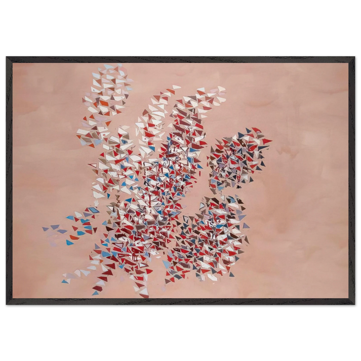 Untitled - 1992 N1 - Robert Goodnough 70x100 cm / 28x40 inches Framed Art Print – Black Wooden Frame