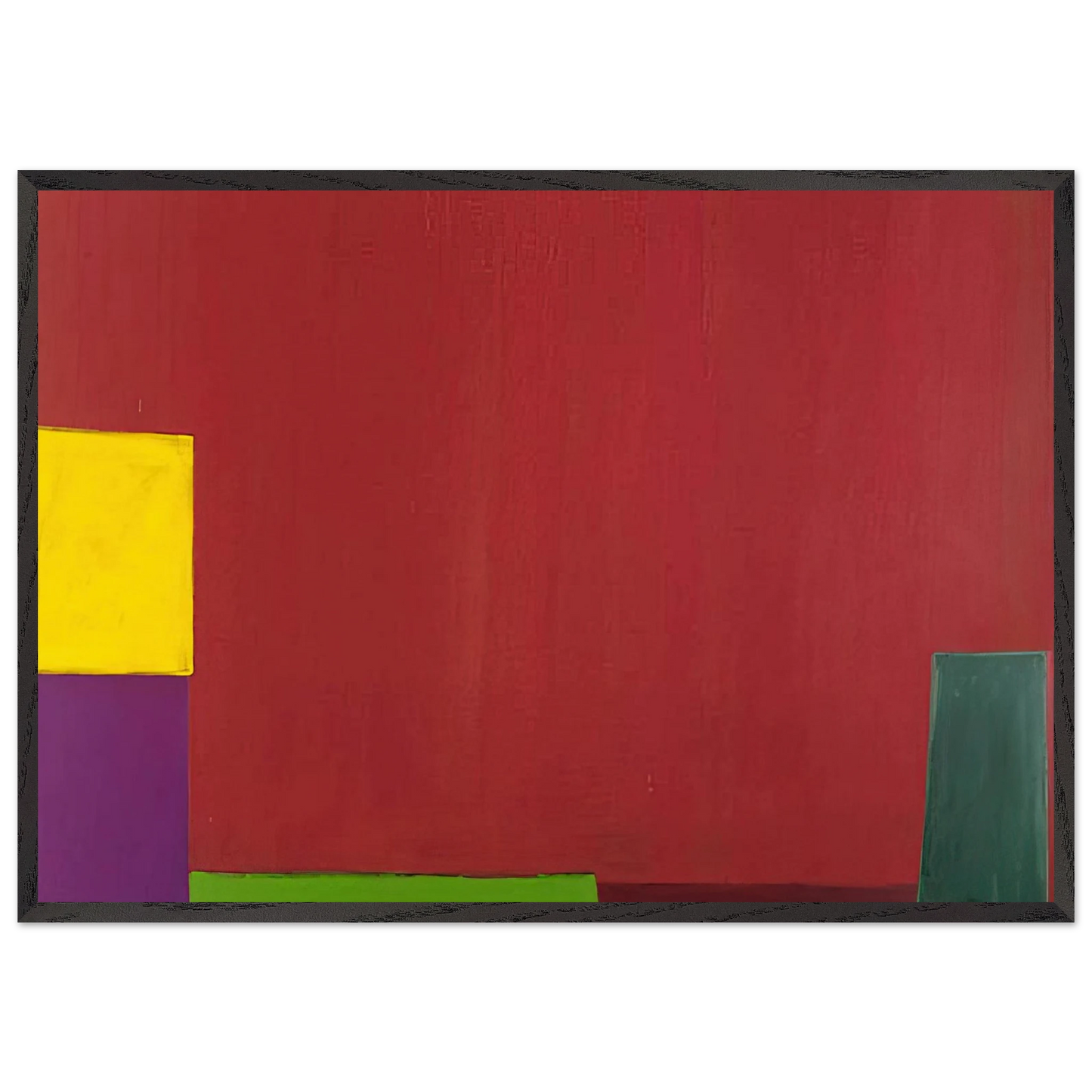 18665 - 1965 - John Hoyland 70x100 cm / 28x40 inches Framed Art Print – Black Wooden Frame