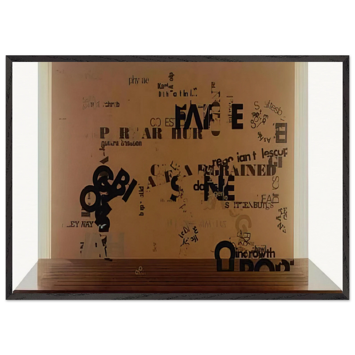 Not Wanting To Say Anything About Marcel I - 1969 - John Cage 70x100 cm / 28x40 inches Framed Art Print – Black Wooden Frame