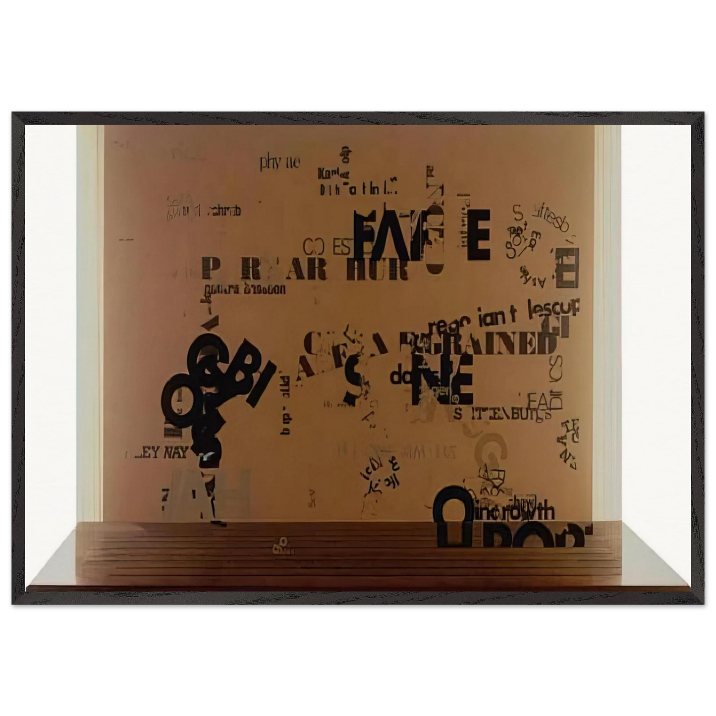 Not Wanting To Say Anything About Marcel I - 1969 - John Cage Framed Art Print – Black Wooden Frame - Default Title - -Framed Art Print