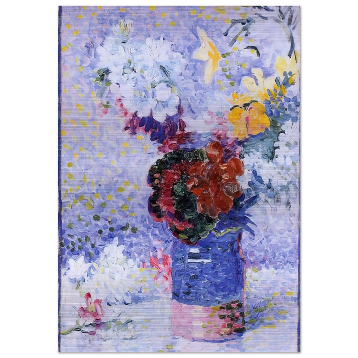 Flowers in a Glass - Henri-Edmond Cross Brushed Aluminum Print - 70x100 cm / 28x40 inches | Henri-Edmond Cross Aluminum Print | Henri-Edmond Cross Prints