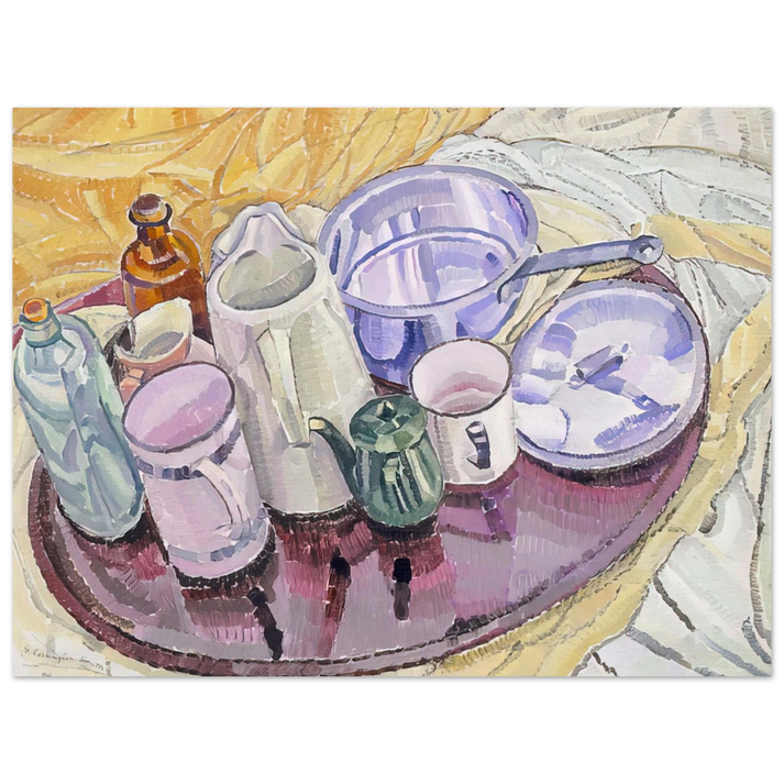 Grace Cossington Smith - Things on an iron tray on the floor - 1928 75x100 cm / 30x40inches Fine Art Poster