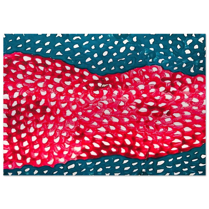 WAVES 1953 - Yayoi Kusama Brushed Aluminum Print - 70x100 cm / 28x40 inches | Yayoi Kusama Aluminum Print | Yayoi Kusama Prints