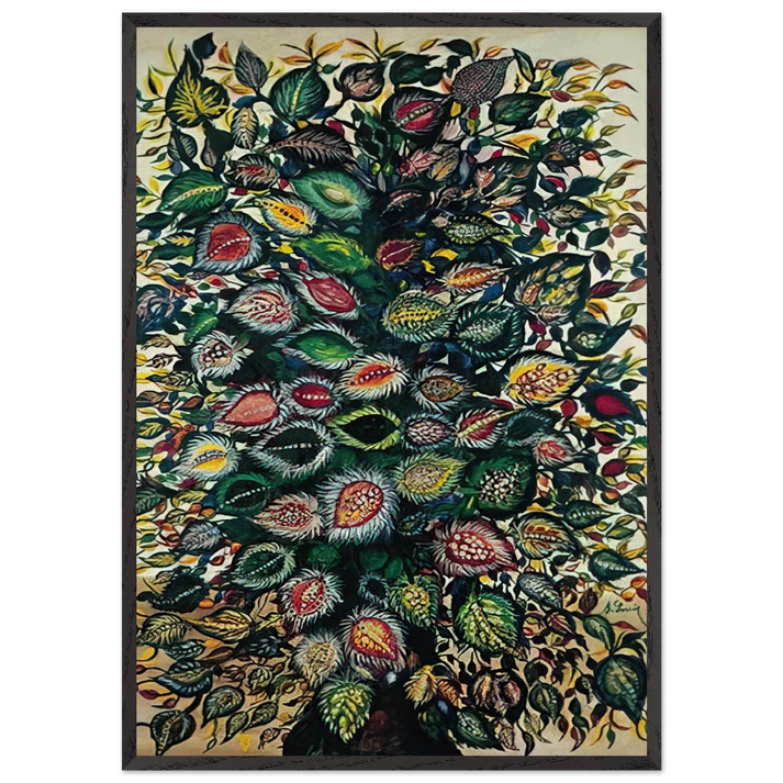 Feuilles - 1929 - Seraphine Louis 70x100 cm / 28x40 inches Framed Art Print – Black Wooden Frame