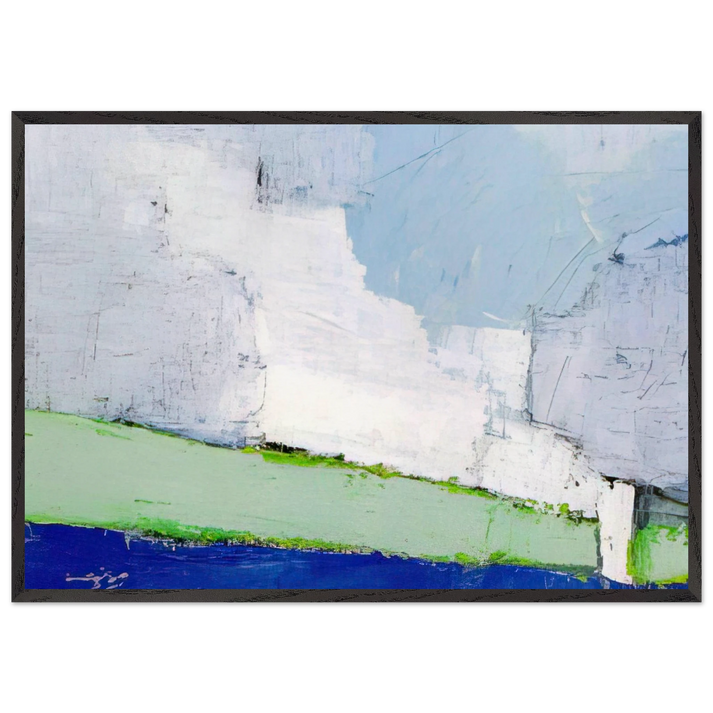 Paysage de Vaucluse No 3 - 1953 - Nicolas de Stael 70x100 cm / 28x40 inches Framed Art Print – Black Wooden Frame