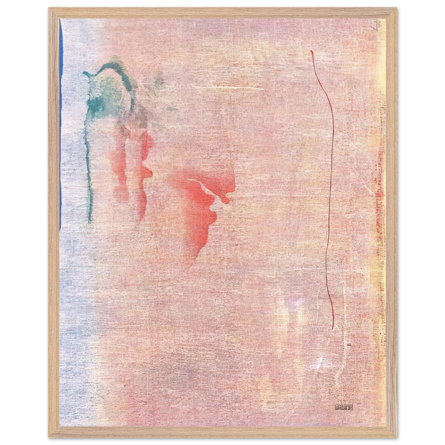 Helen Frankenthaler - Cedar Hill - 1983 Wall art - 13x18 cm / 5x7 inches - Premium Wooden Framed Poster With Fine Art Paper - Wood frame