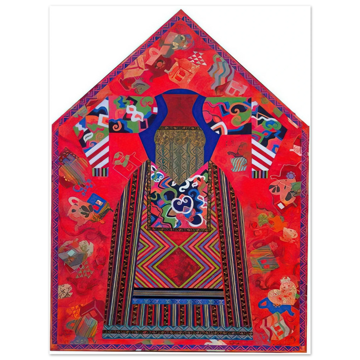 Miriam Schapiro - The Poet - Feminist Art, PD Pattern and Decoration 75x100 cm / 30x40inches Fine Art Poster