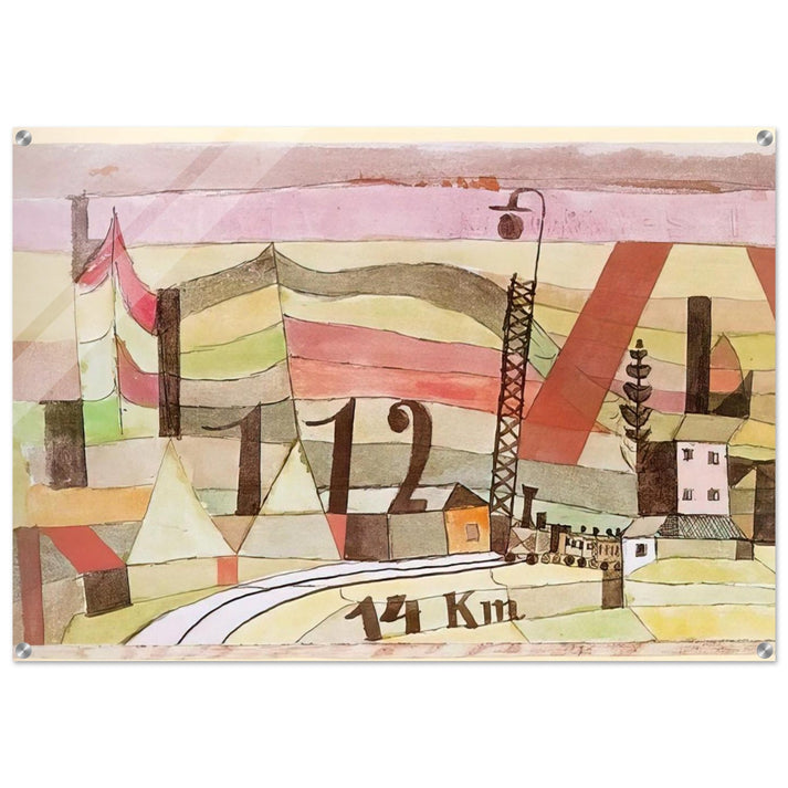 STATION L 112 1923 - Paul Klee Acrylic Print - 70x100 cm / 28x40″ inches
