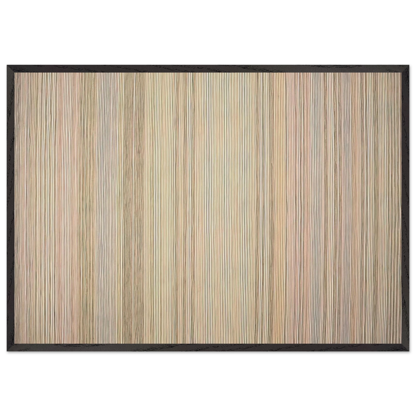 Diamond Jim - 1972 - Gene Davis Framed Art Print – Black Wooden Frame - Default Title - -Framed Art Print