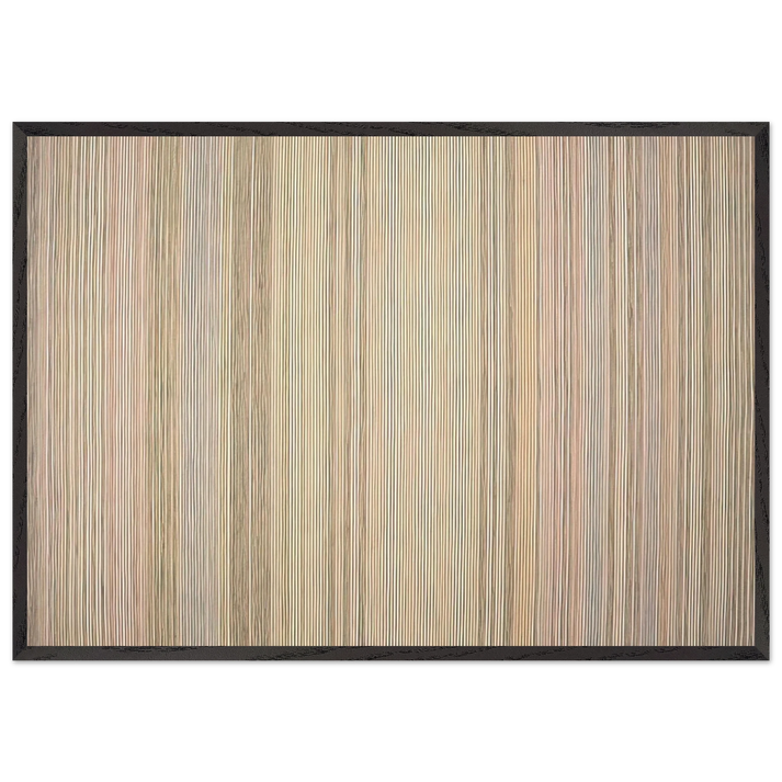 Diamond Jim - 1972 - Gene Davis 70x100 cm / 28x40 inches Framed Art Print – Black Wooden Frame