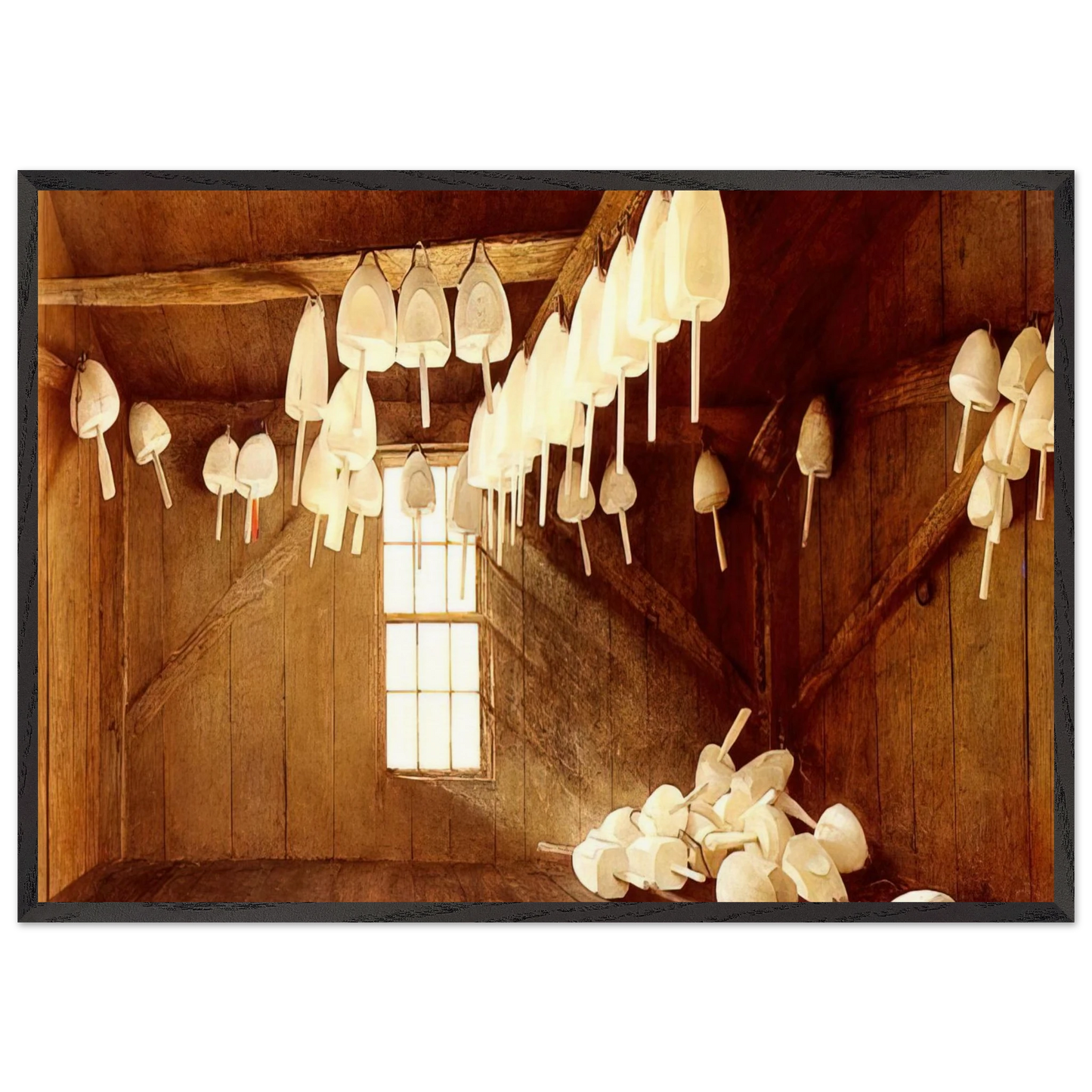 TOMORROW THE OUTER SHOALS - Andrew Wyeth Framed Art Print – Black Wooden Frame - Default Title - -Framed Art Print