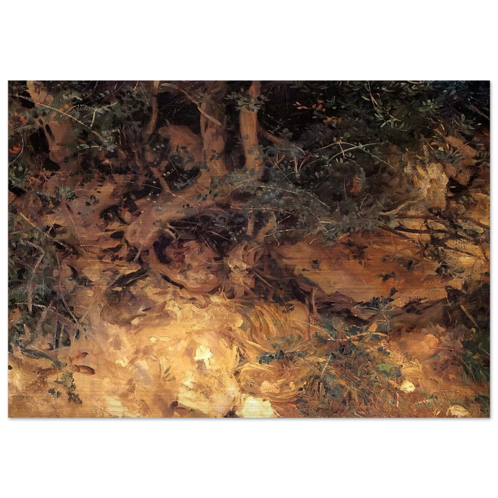 Valdemosa, Majorca Thistles and Herbage on a Hillside - John Singer Sargent Brushed Aluminum Print - 70x100 cm / 28x40 inches | John Singer Sargent Aluminum Print | John Singer Sargent Prints