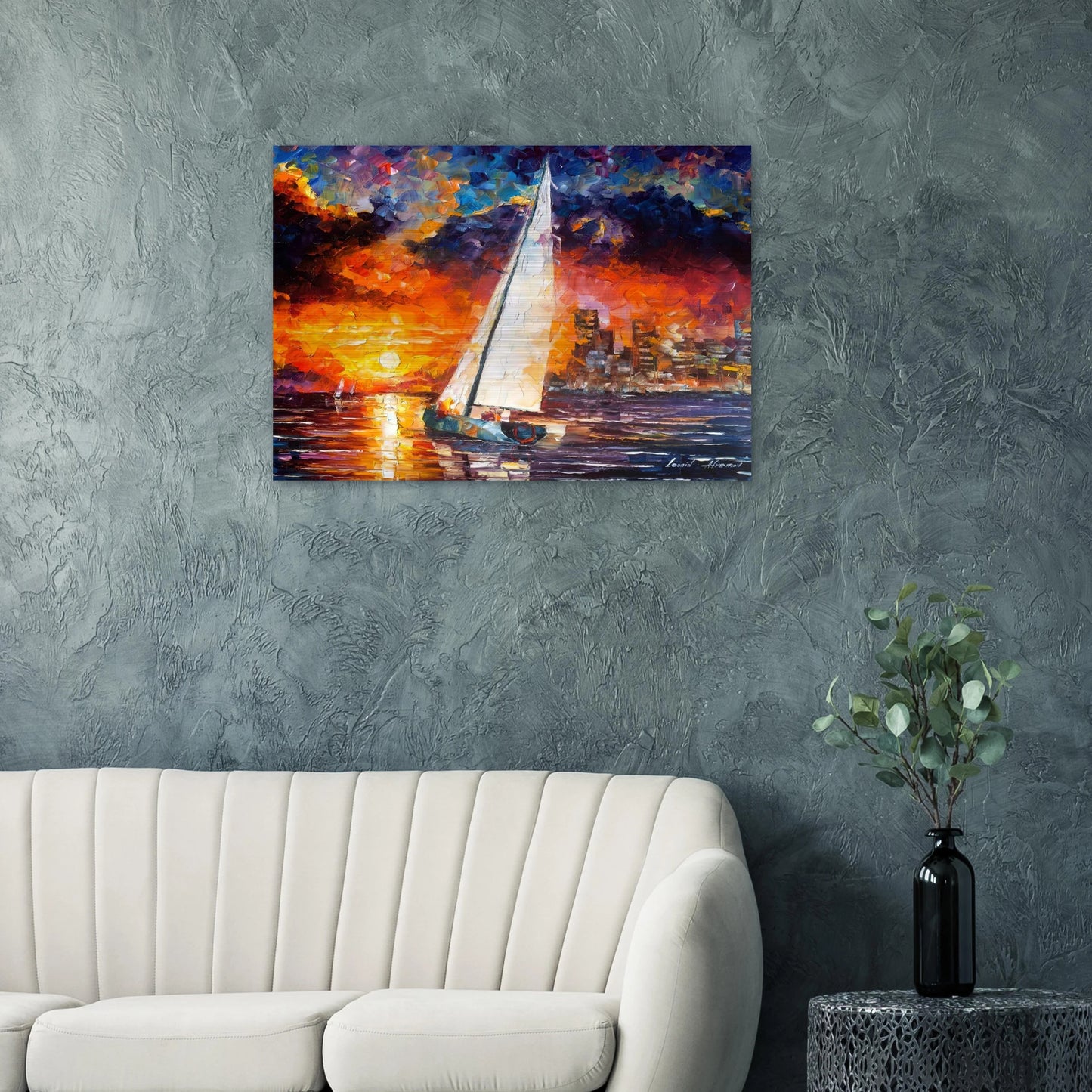 Leonid Afremov - Leonid Afremov Brushed Aluminum Print - 70x100 cm / 28x40 inches | Leonid Afremov Aluminum Print | Leonid Afremov Prints
