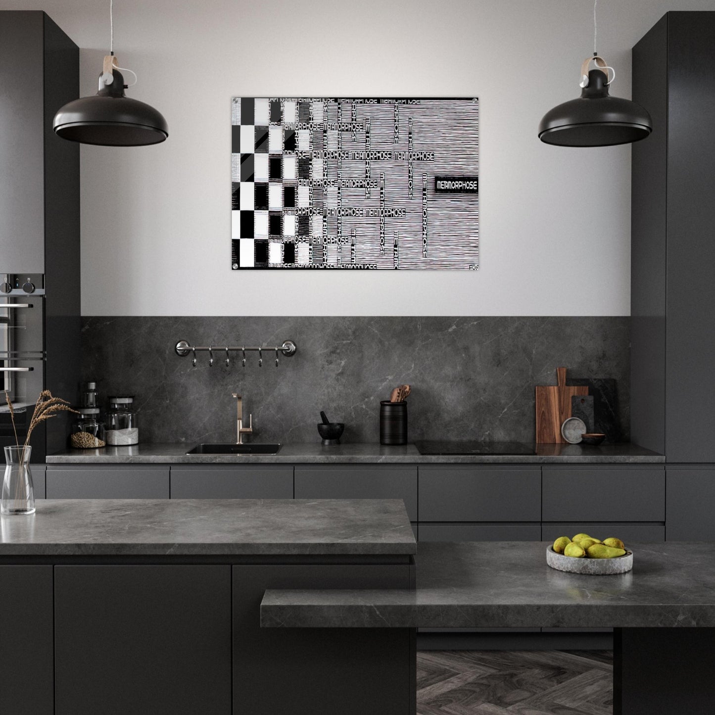 METAMORPHOSIS II EXCERPT 7 - MC Escher Acrylic Print - 70x100 cm / 28x40″ inches | MC Escher Wall Art | MC Escher Prints