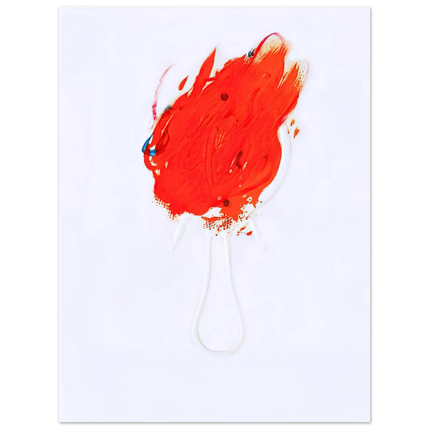 Antoni Tapies - UNTITLED FLAME AND MIRROR 1967 Fine Art Poster - Default Title