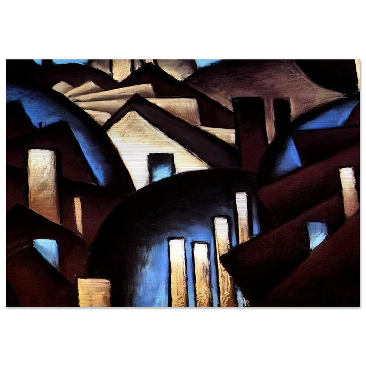 Nature Symbolized or Reefs - 1924 - Arthur Dove Brushed Aluminum Print - 70x100 cm / 28x40 inches | Arthur Dove Aluminum Print | Arthur Dove Prints