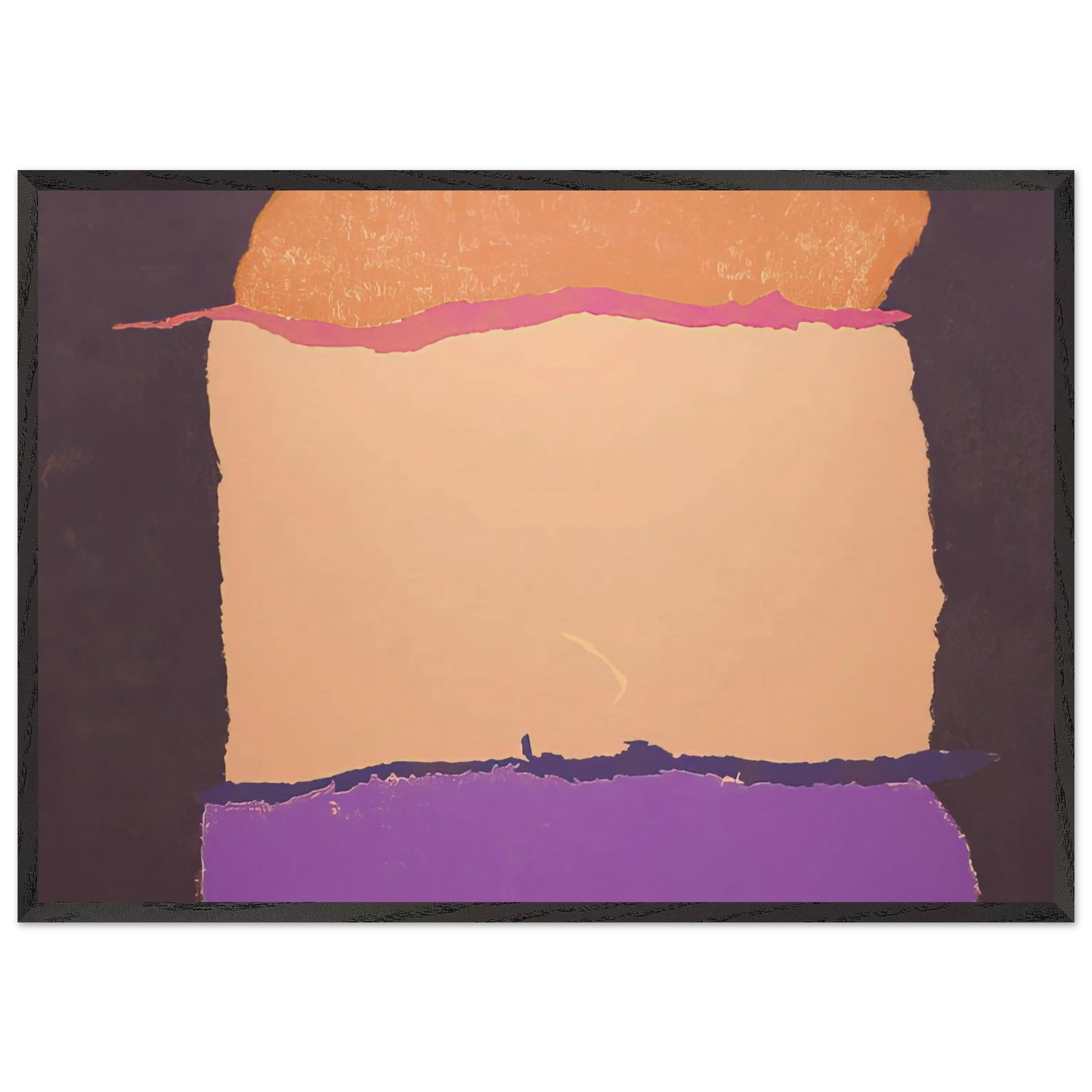 Infinity Field - 1980 - Theodoros Stamos 70x100 cm / 28x40 inches Framed Art Print – Black Wooden Frame