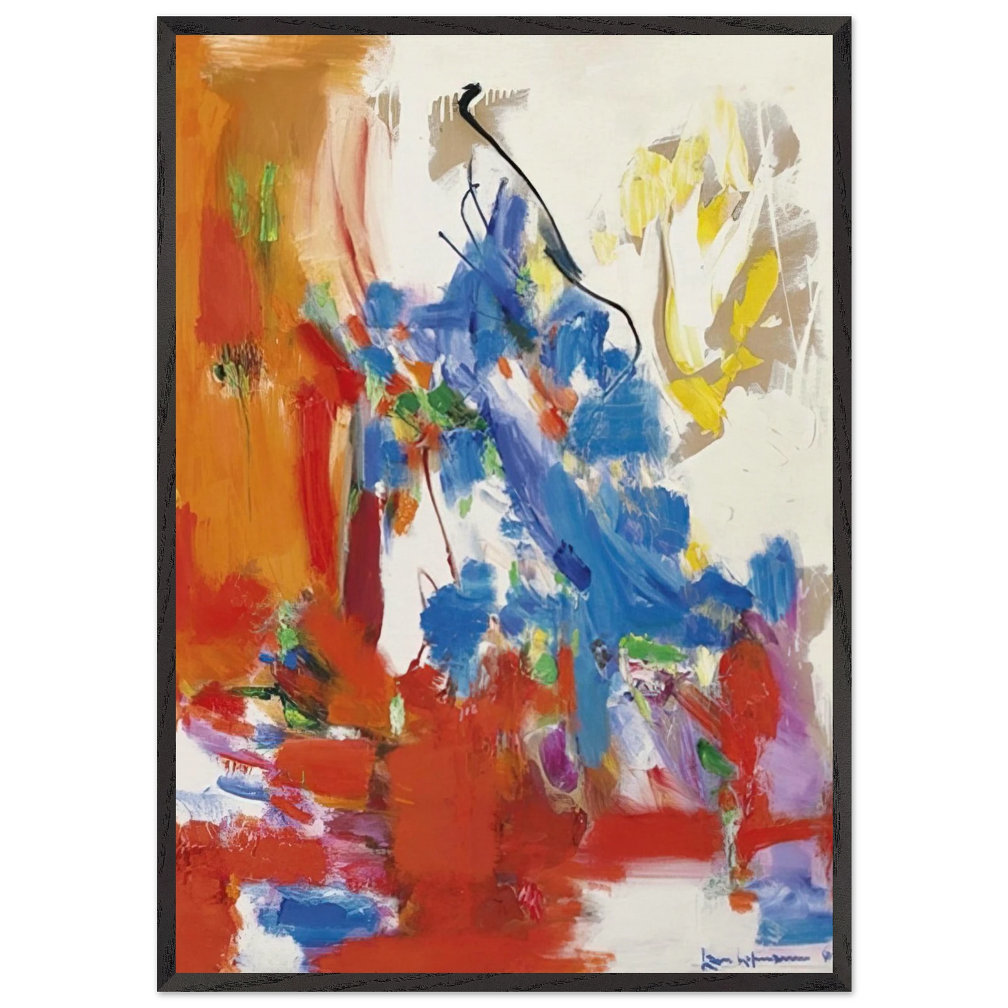 Wild Vine - Hans Hofmann Framed Art Print – Black Wooden Frame - Default Title - -Framed Art Print