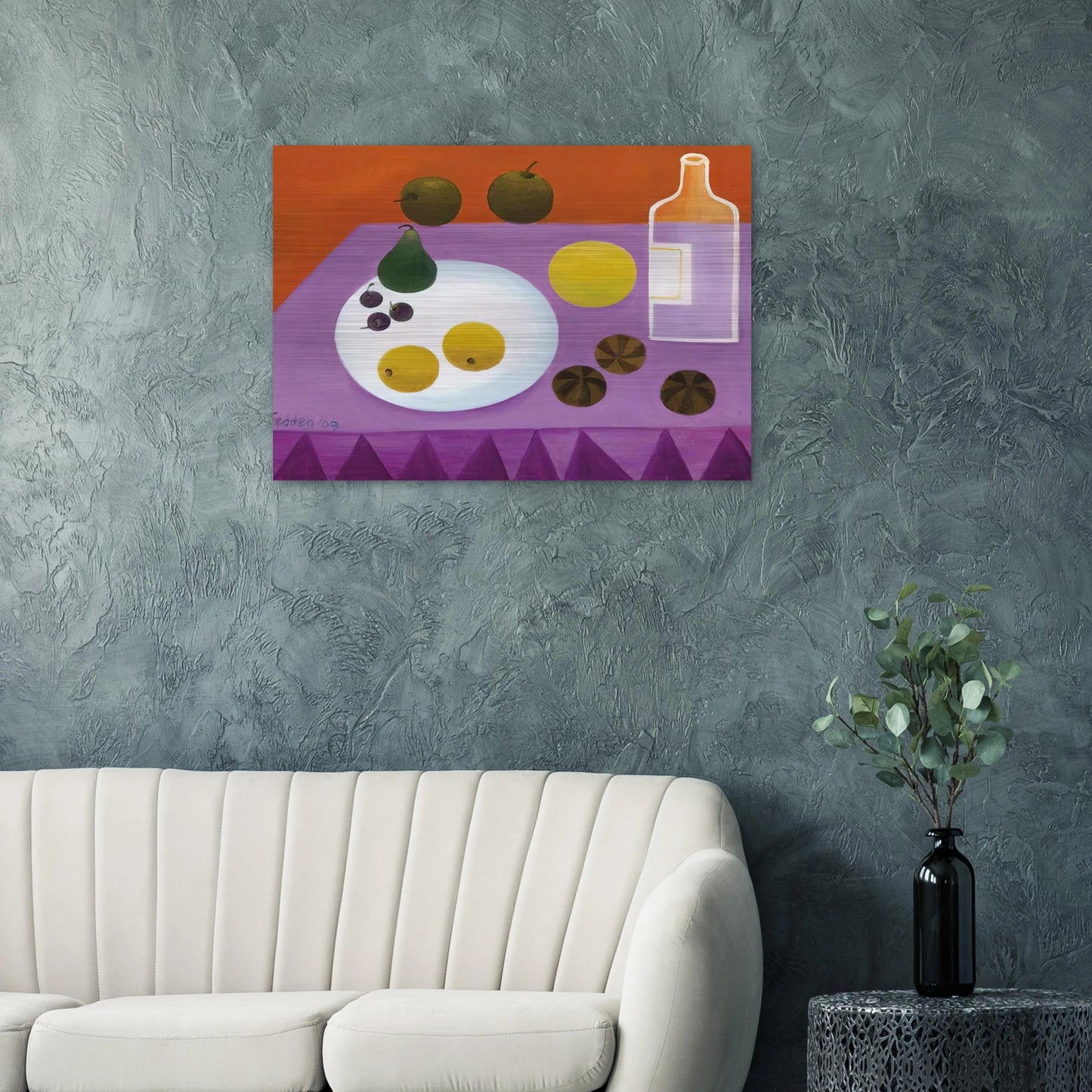 Fruit - 2009 - Mary Fedden Brushed Aluminum Print - 70x100 cm / 28x40 inches | Mary Fedden Aluminum Print | Mary Fedden Prints