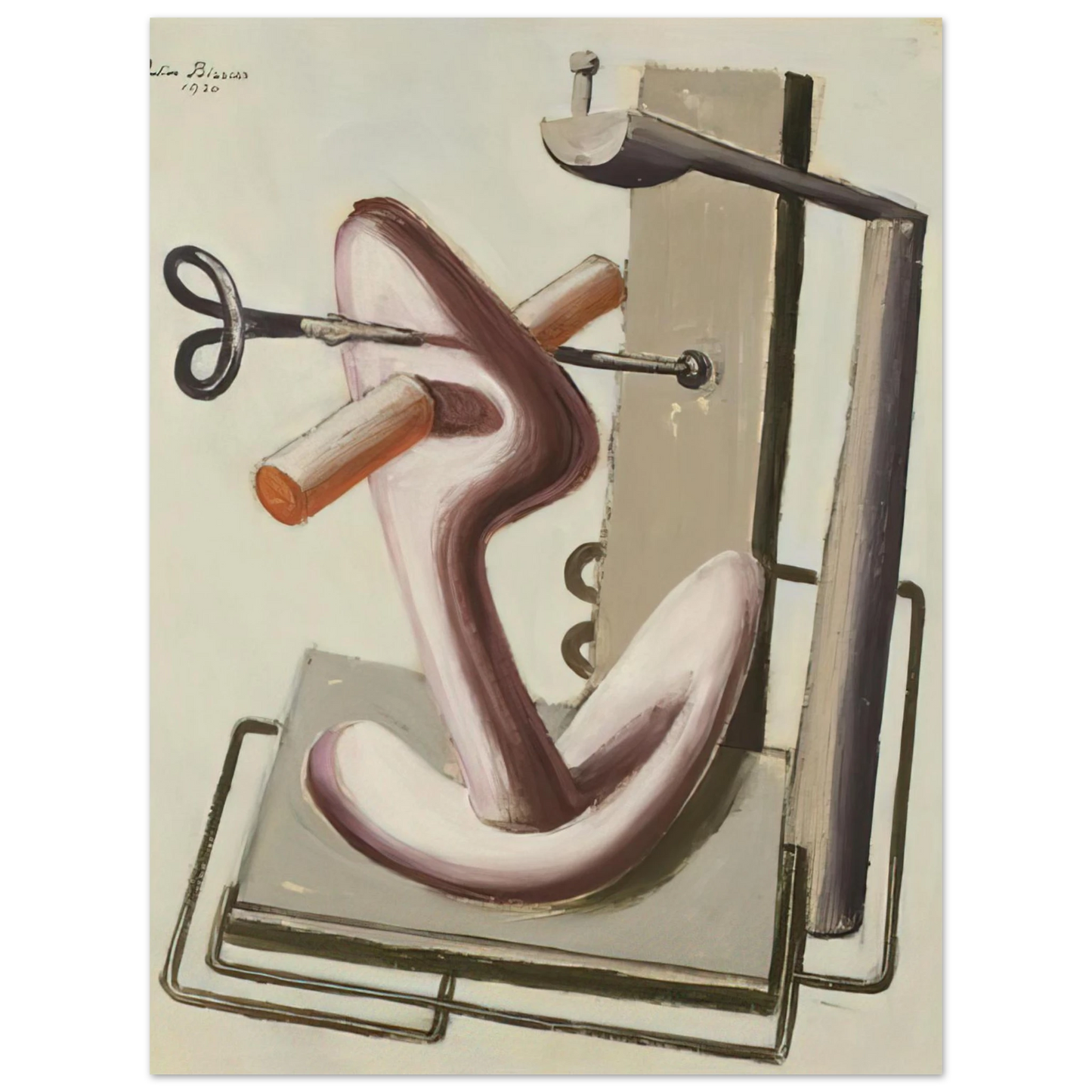 Julius Bissier - Astrazione - 1930 Fine Art Poster - Default Title