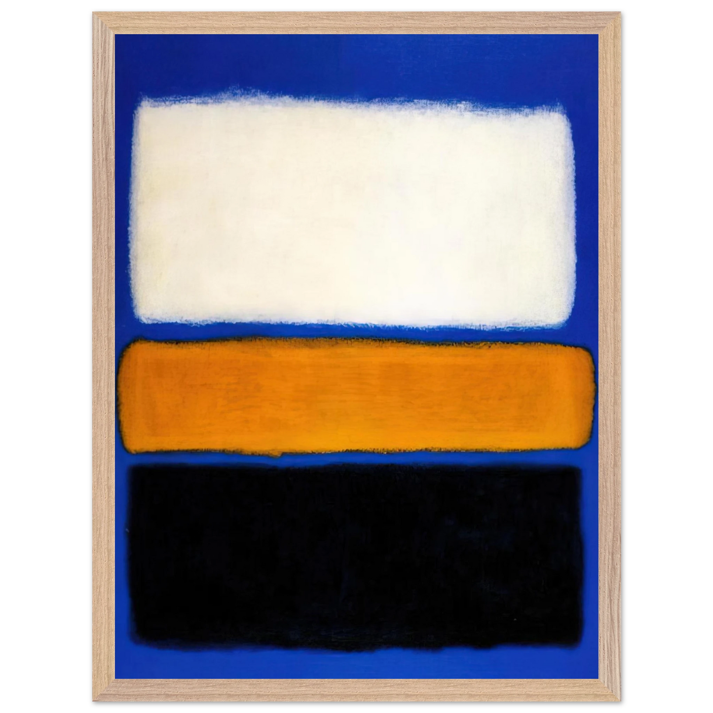 Mark Rothko - No. 16 - 1961 Wall Art - 60x80 cm / 24x32 inches - Premium Wooden Framed Poster With Fine Art Paper - Wood frame