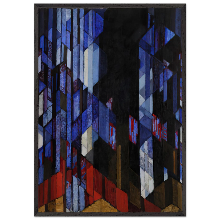 Cathedral N2 - Frantisek Kupka 70x100 cm / 28x40 inches Framed Art Print – Black Wooden Frame