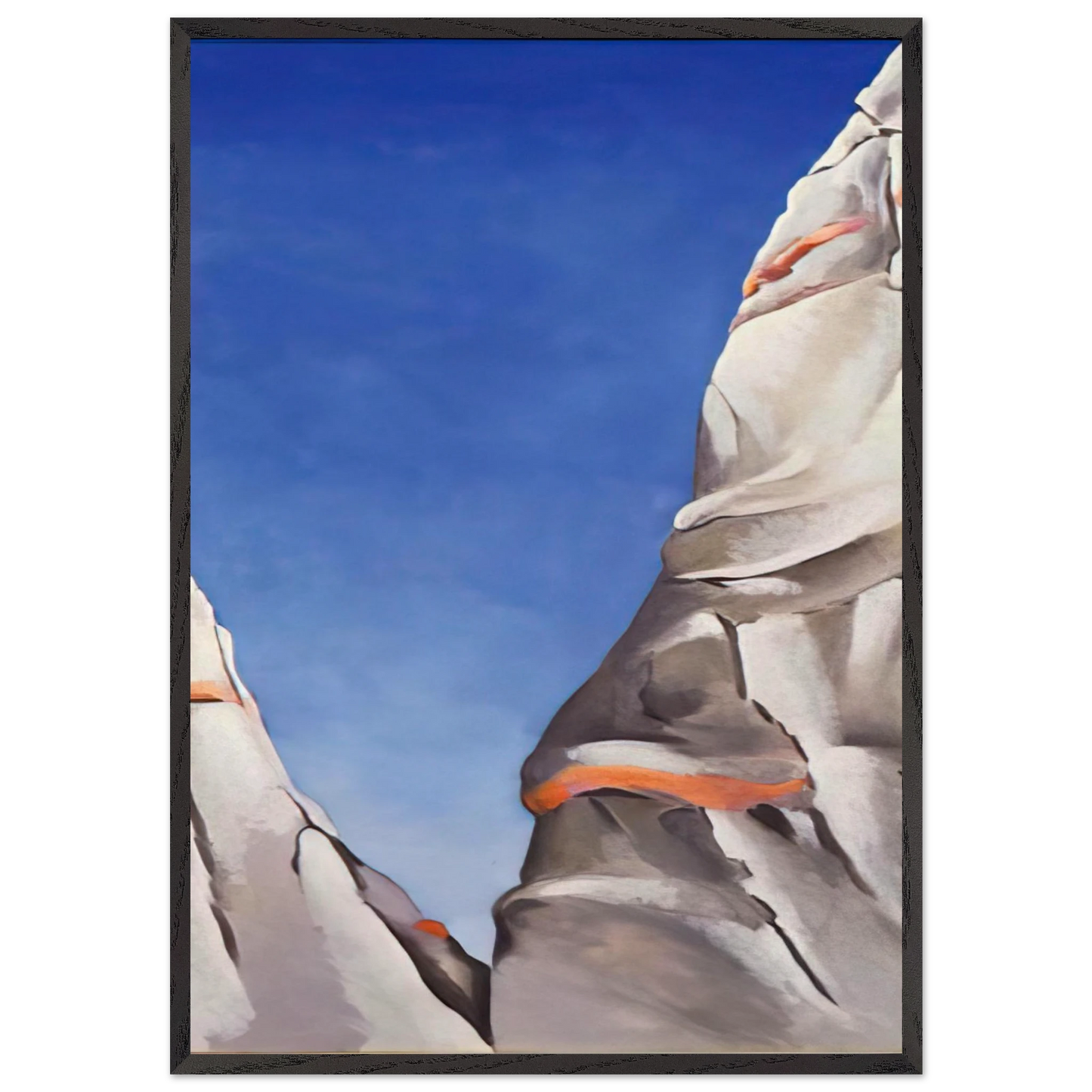 Blue Sky - Georgia OKeeffe 70x100 cm / 28x40 inches Framed Art Print – Black Wooden Frame
