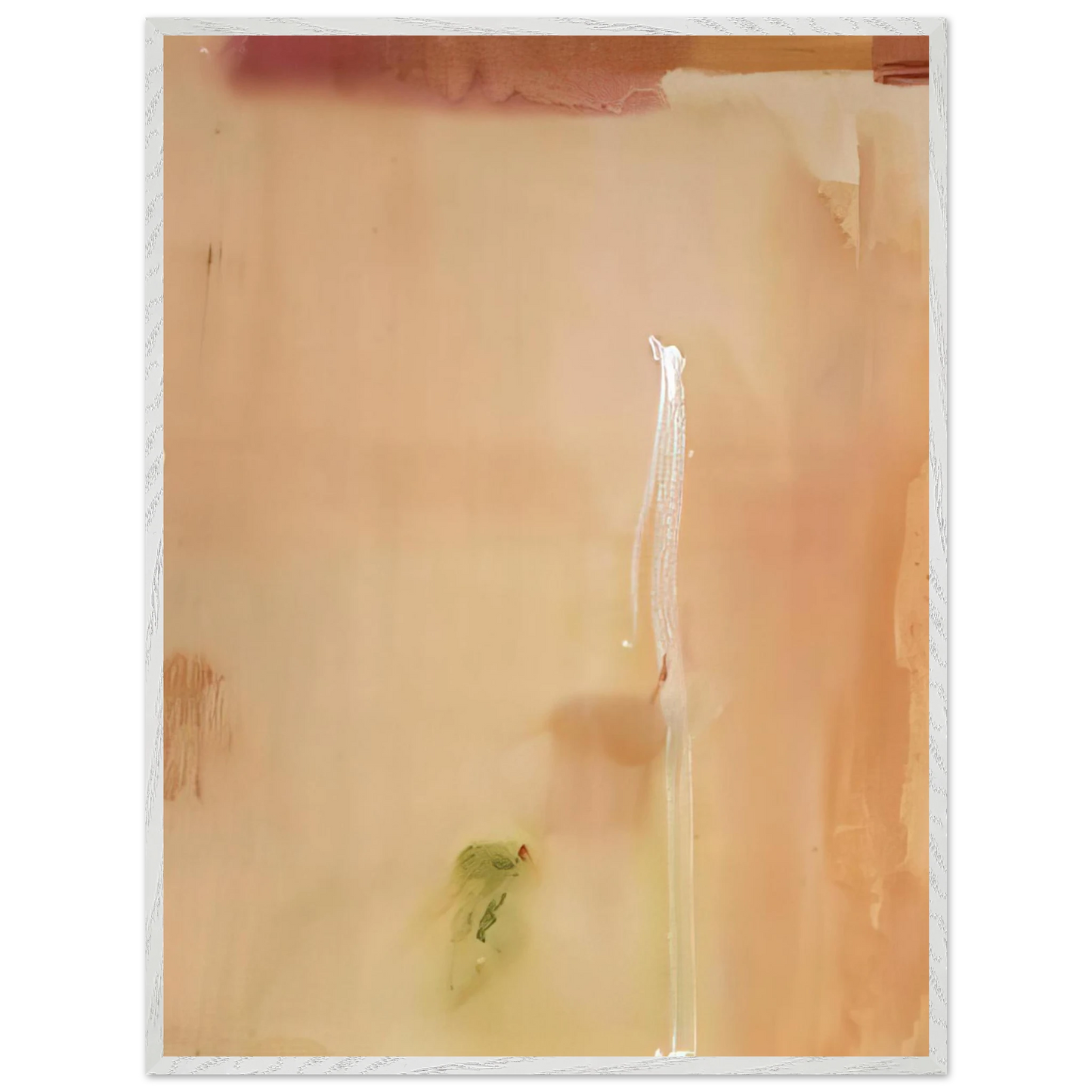 Helen Frankenthaler - Dawn Stroke - 1977 Wall art - 28x43 cm / XL (11x17 inches) - Premium Wooden Framed Poster With Fine Art Paper - Wood frame