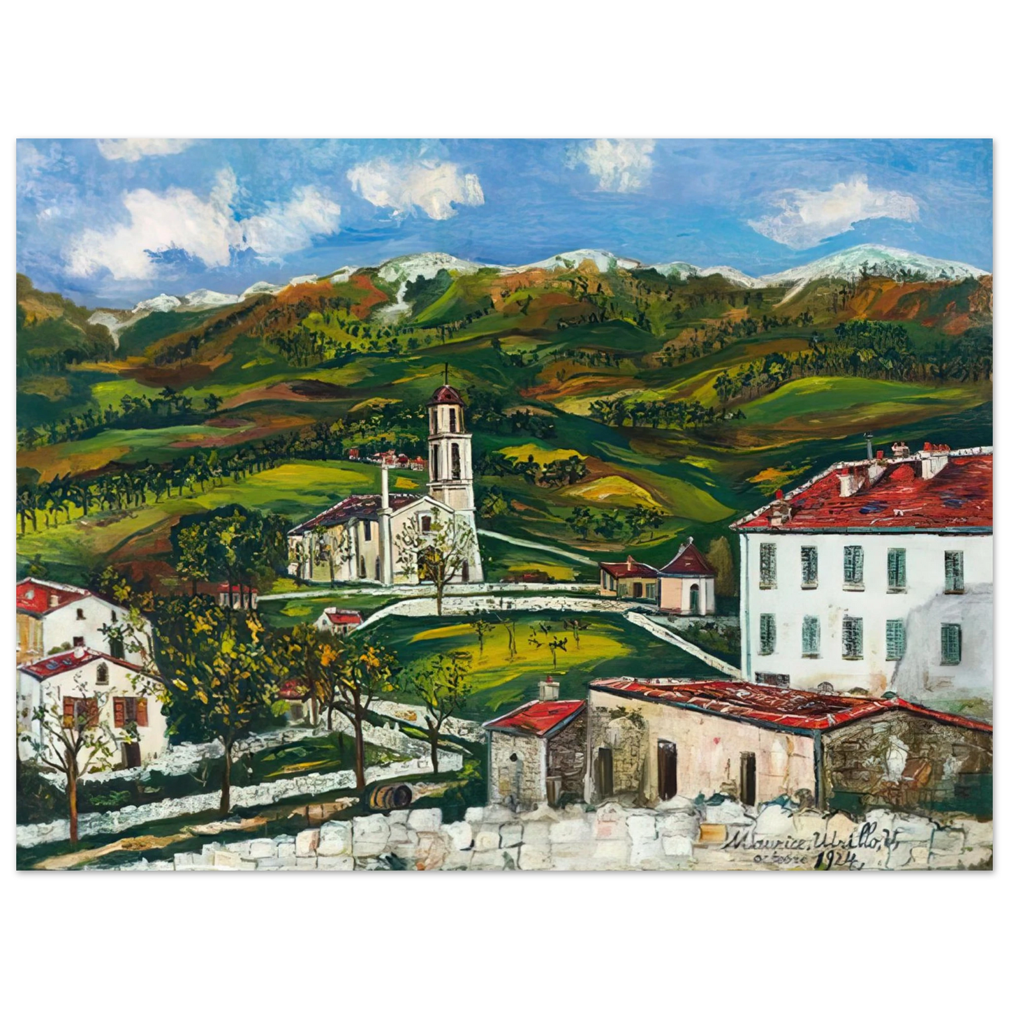 Maurice Utrillo - UNTITLED Fine Art Poster - Default Title