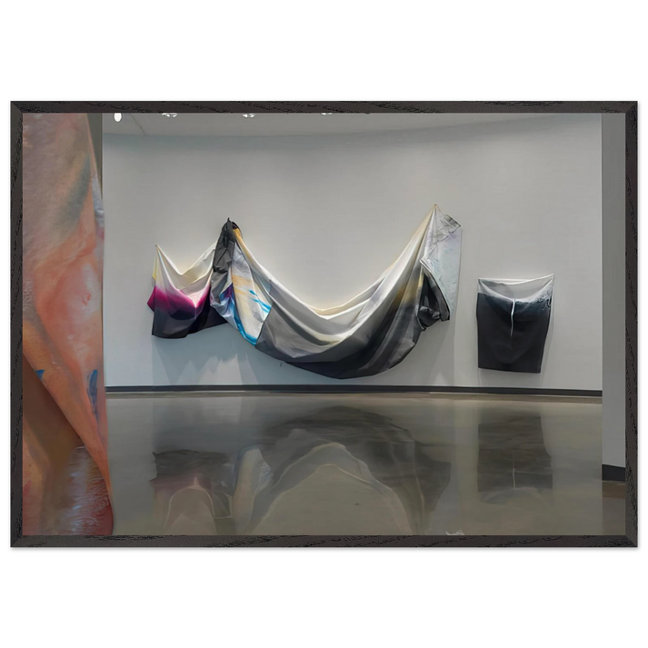 Black Garland - Sam Gilliam 70x100 cm / 28x40 inches Framed Art Print – Black Wooden Frame