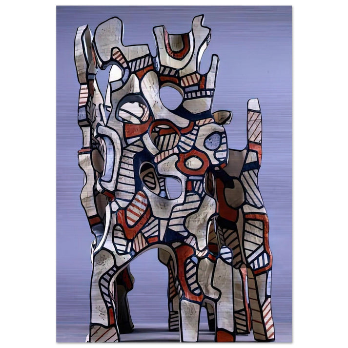 THE COSMORAMA IV - Jean Dubuffet Brushed Aluminum Print - 70x100 cm / 28x40 inches | Jean Dubuffet Aluminum Print | Jean Dubuffet Prints