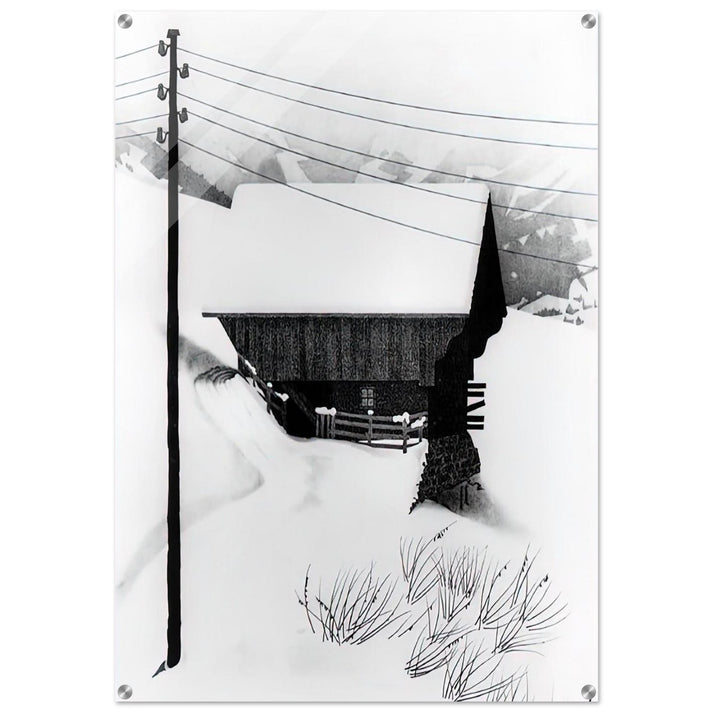 SNOW - MC Escher Acrylic Print - 70x100 cm / 28x40″ inches | Maurits Cornelis Escher Prints