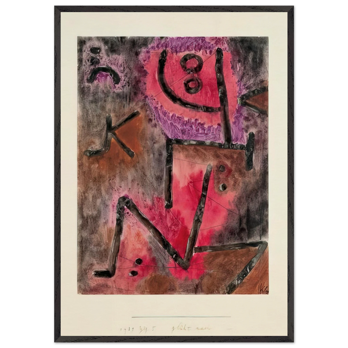 AFTER ANNEALING 1940 - Paul Klee 70x100 cm / 28x40 inches Framed Art Print – Black Wooden Frame
